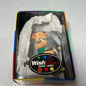 WISH BEAR HOPE ORNAMENT 2000 - 2001 BY MAY DEPARTMENT STORES